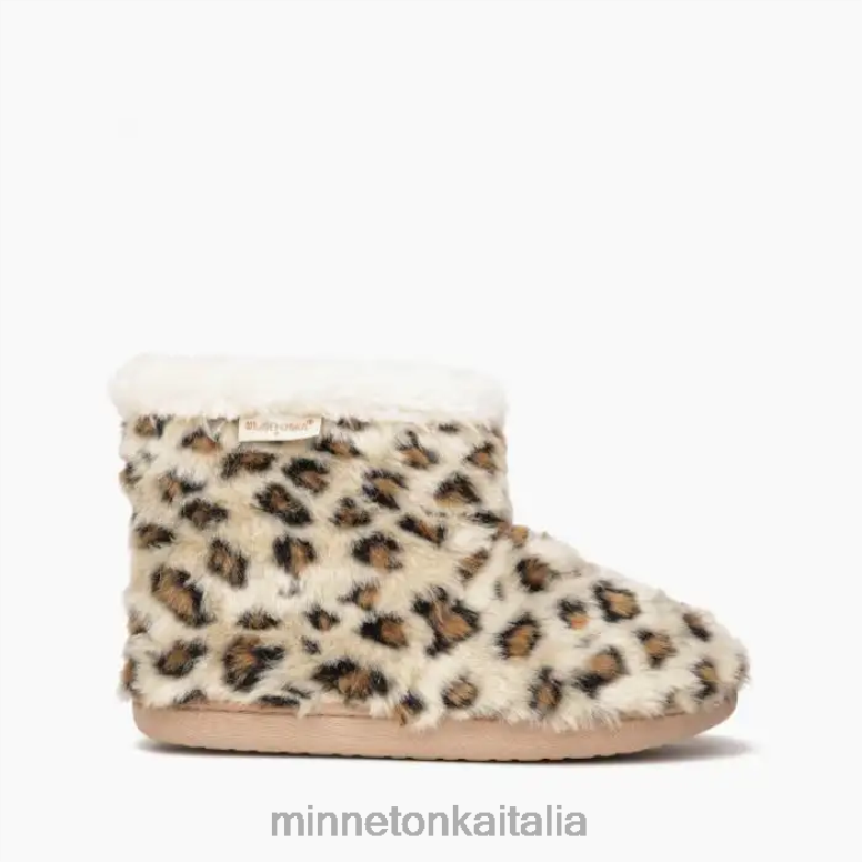 Minnetonka betty donne stampa leopardata color crema calzature R864L243