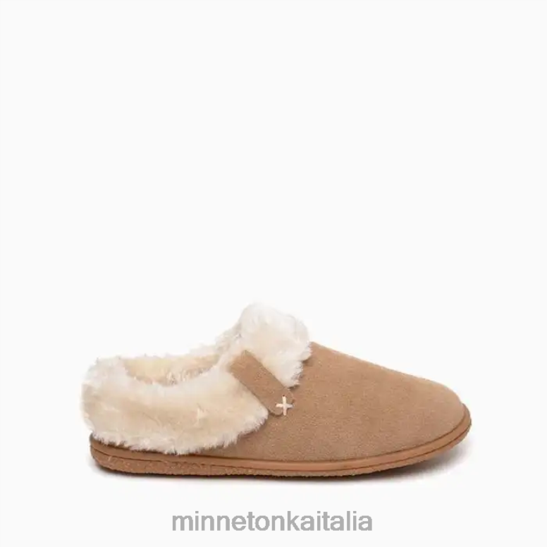 Minnetonka graffio sul colletto del campo donne cannella calzature R864L256