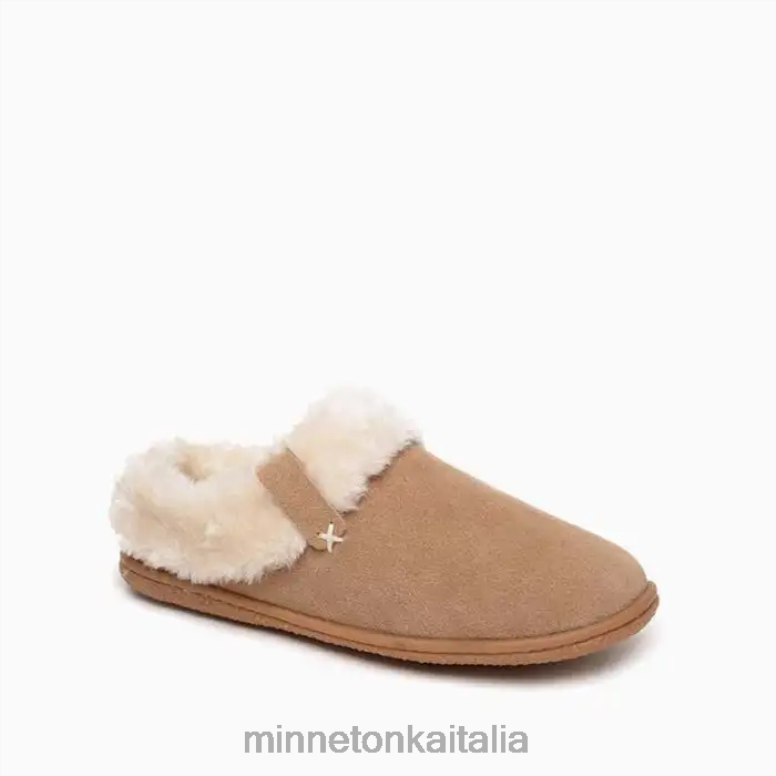 Minnetonka graffio sul colletto del campo donne cannella calzature R864L256