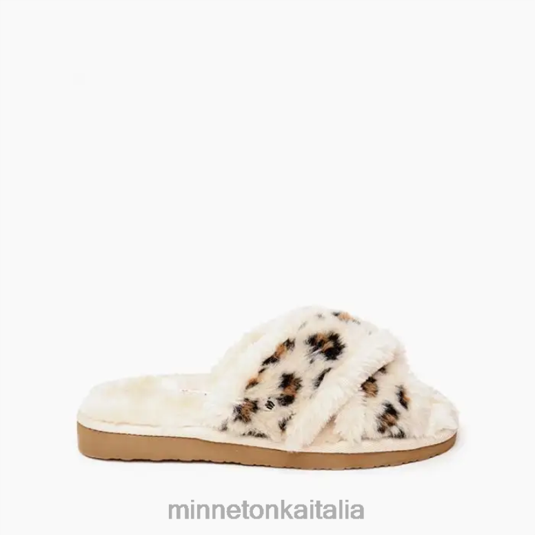 Minnetonka lilly donne stampa leopardata color crema calzature R864L282