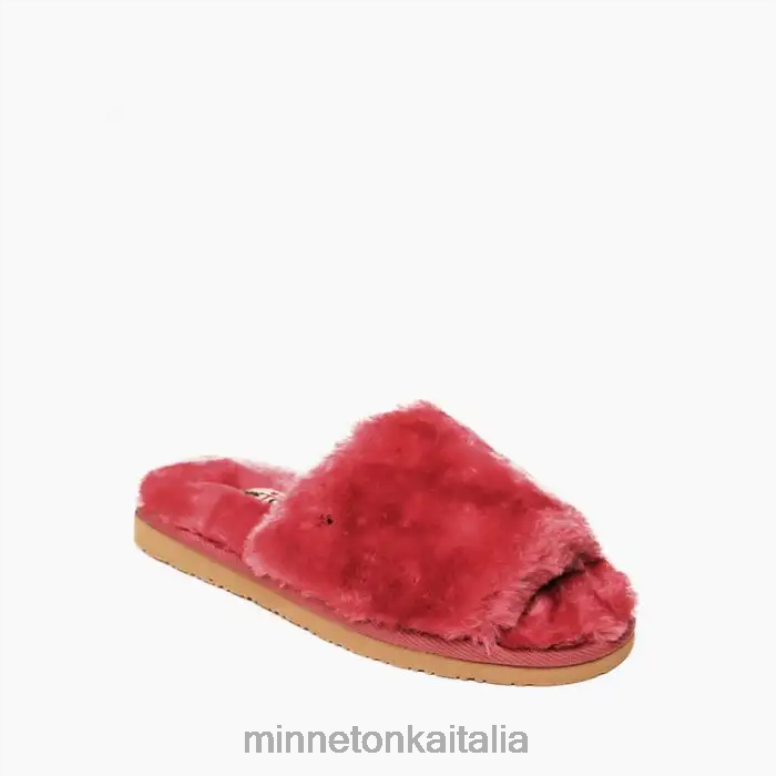 Minnetonka lolo donne bacca rossa calzature R864L284