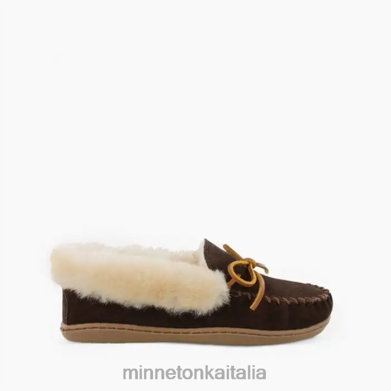 Minnetonka moc in montone alpino donne cioccolato calzature R864L225