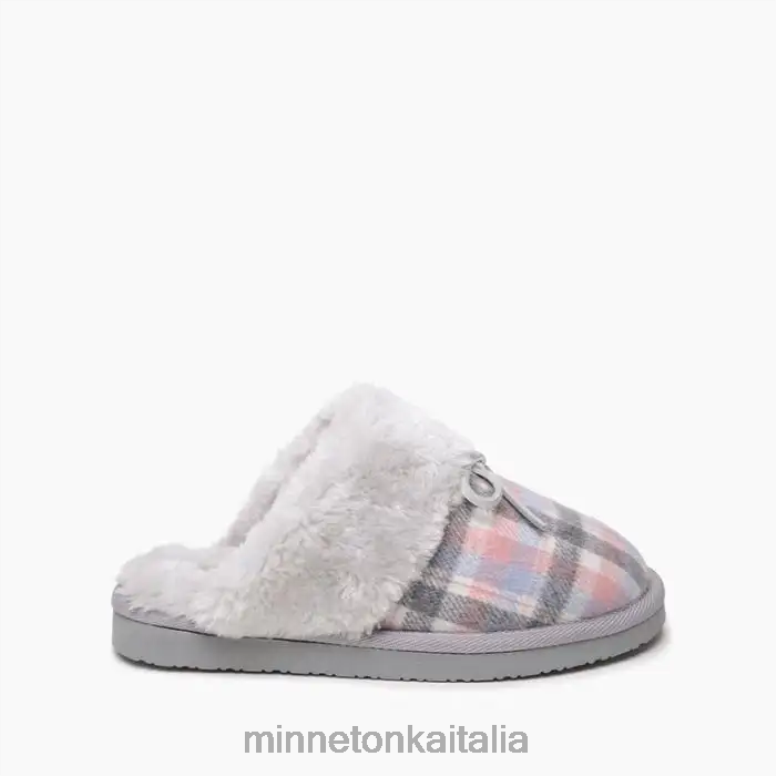 Minnetonka sfregamento a raffica donne plaid rosa calzature R864L307