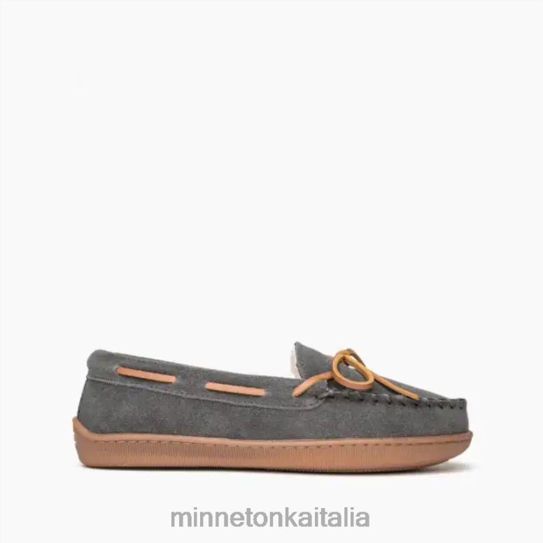 Minnetonka suola rigida rivestita in pile donne carbone calzature R864L216
