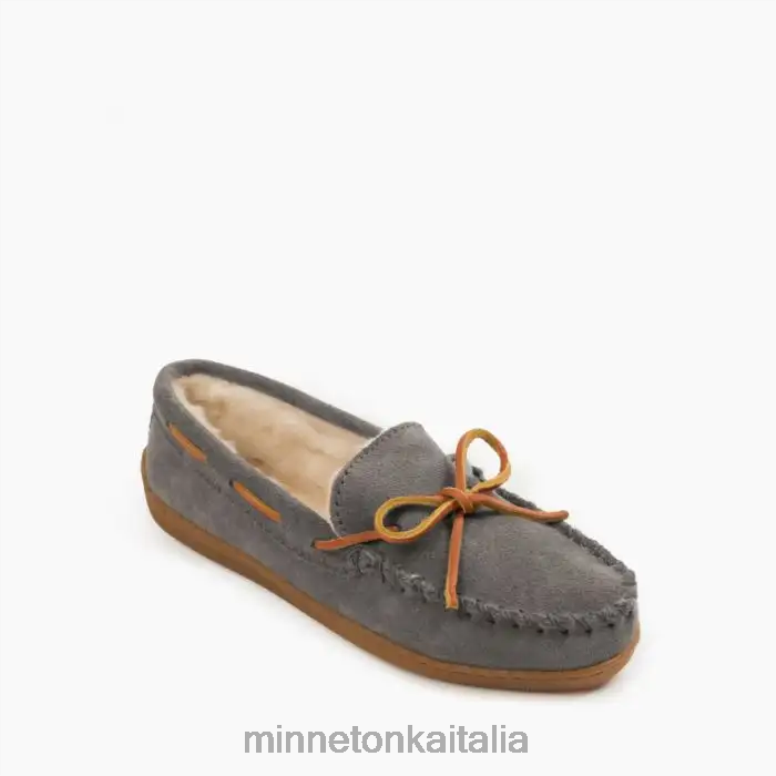 Minnetonka suola rigida rivestita in pile donne carbone calzature R864L216