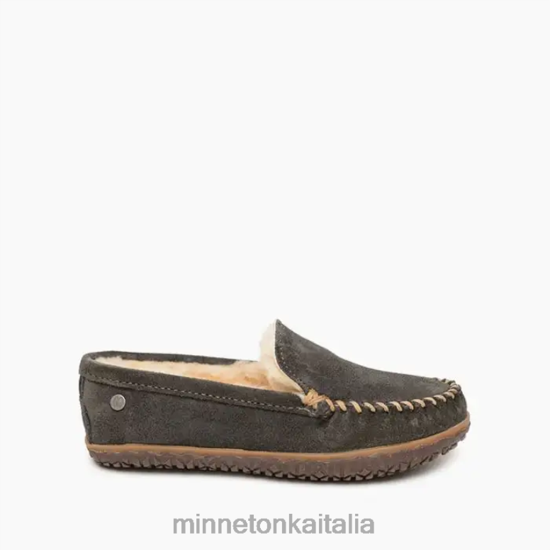Minnetonka terese di pelle di pecora donne carbone calzature R864L143