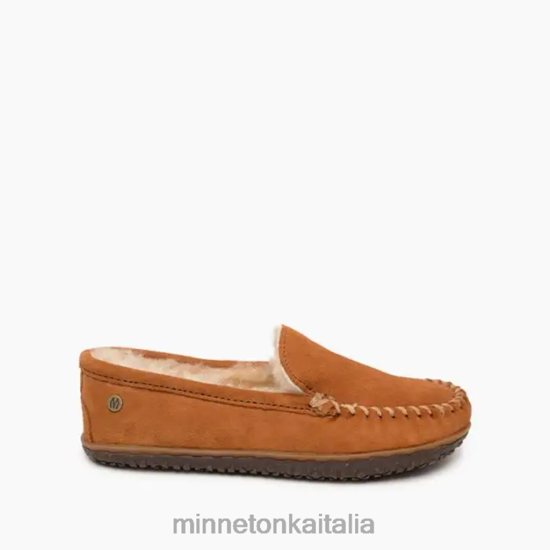 Minnetonka terese di pelle di pecora donne marrone calzature R864L142