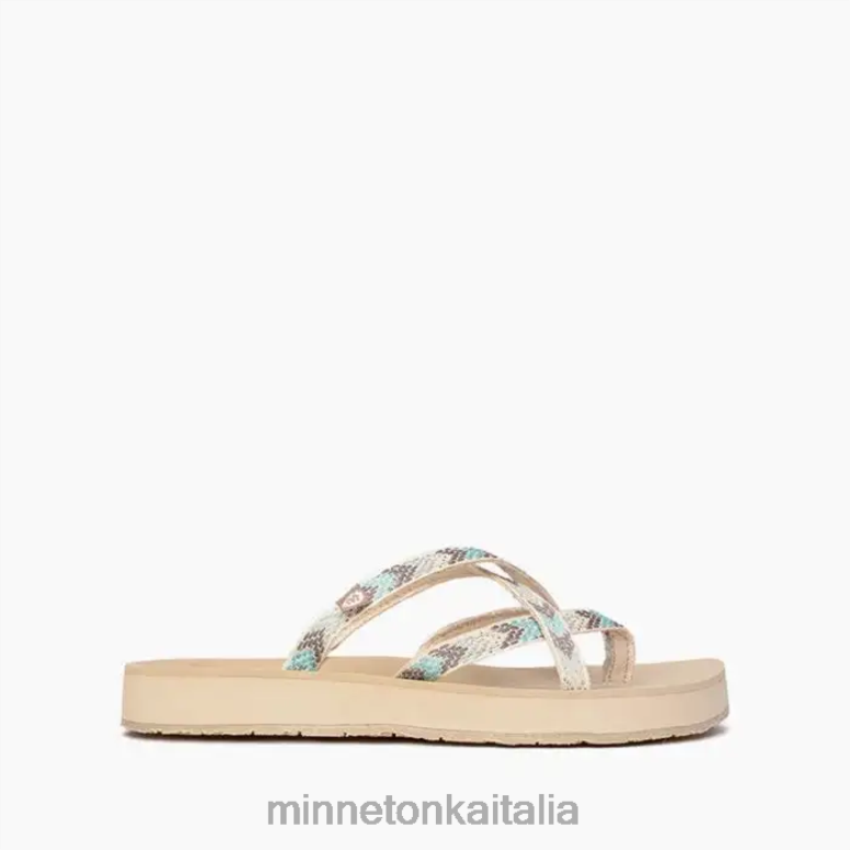 Minnetonka Hanna donne menta calzature R864L181