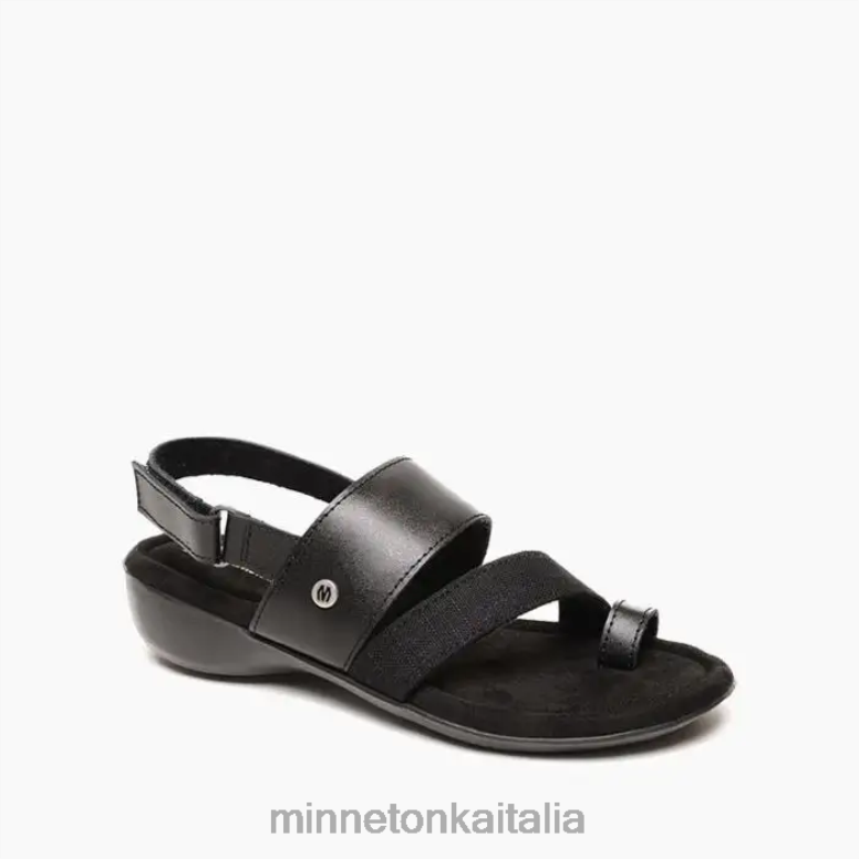 Minnetonka Salma donne nero calzature R864L172
