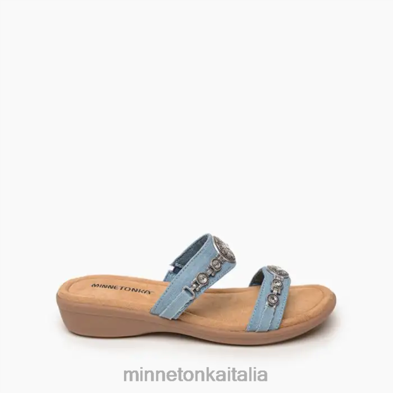 Minnetonka brenn donne denim azzurro calzature R864L197