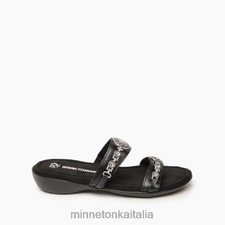 Minnetonka brenn donne nero calzature R864L196
