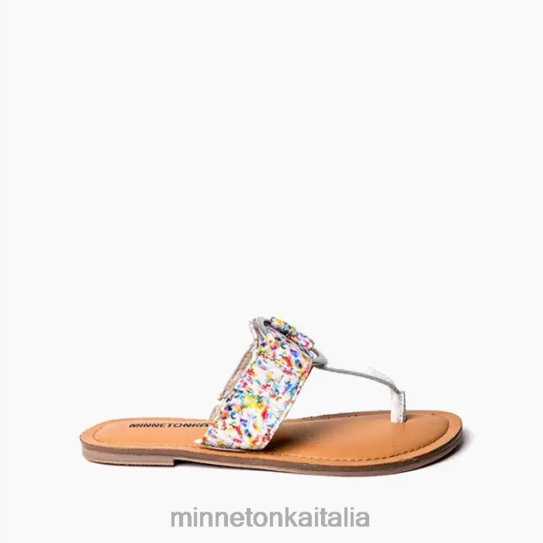 Minnetonka fairlea donne cera bianca fusa calzature R864L185