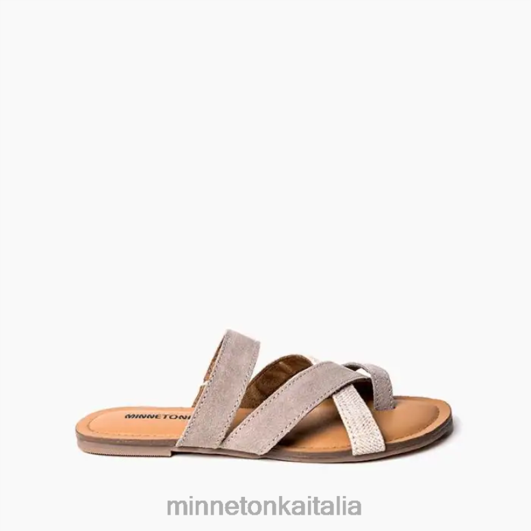 Minnetonka faribee donne semplicemente tortora multi calzature R864L168