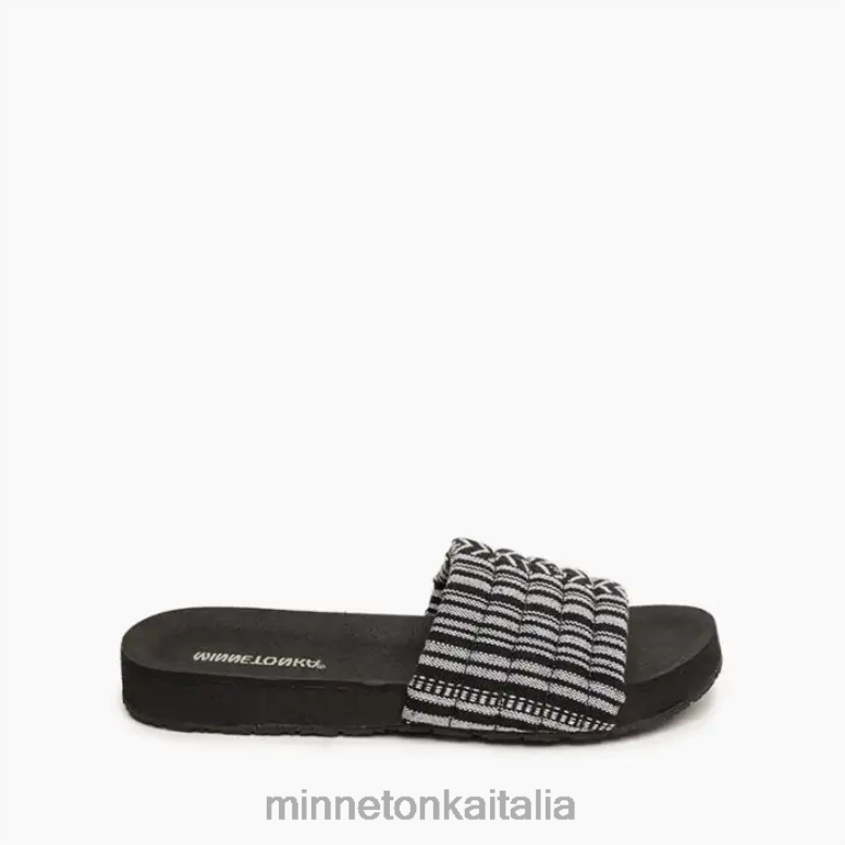 Minnetonka heidi donne Striscia nera calzature R864L175
