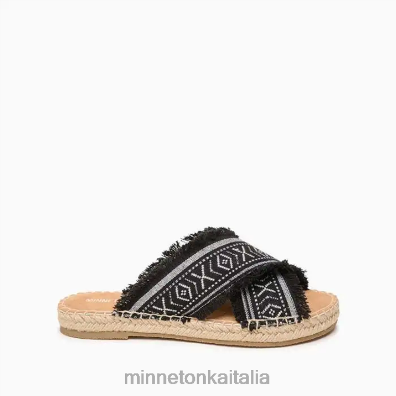 Minnetonka pepe donne nero calzature R864L169