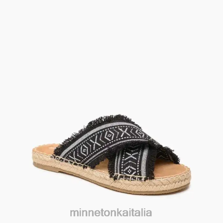 Minnetonka pepe donne nero calzature R864L169