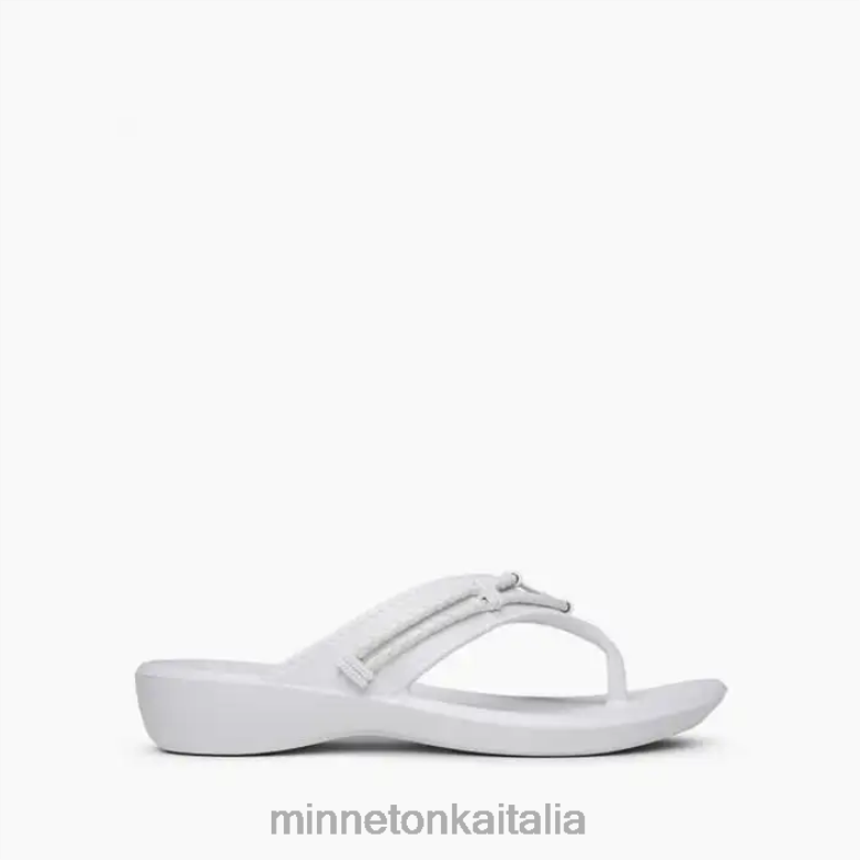 Minnetonka prisma di Silverthorne donne bianco calzature R864L195