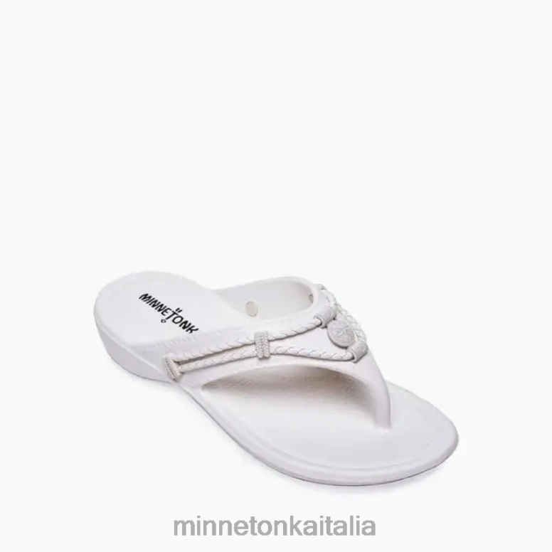 Minnetonka prisma di Silverthorne donne bianco calzature R864L195