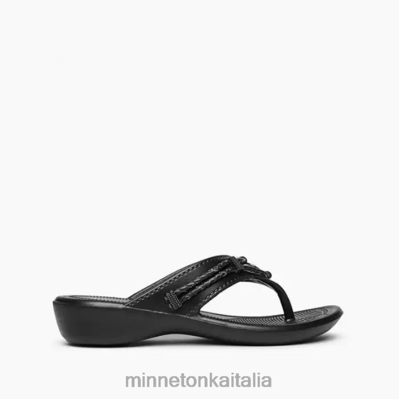 Minnetonka prisma di Silverthorne donne nero calzature R864L189