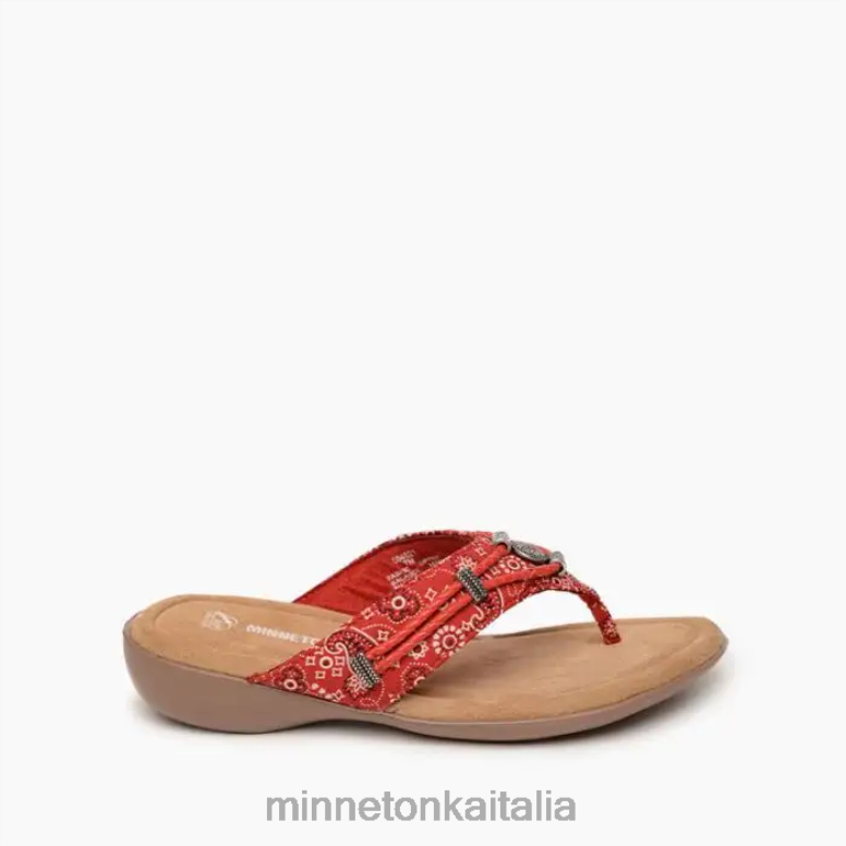 Minnetonka silverthorne 360 donne bandana rossa calzature R864L160