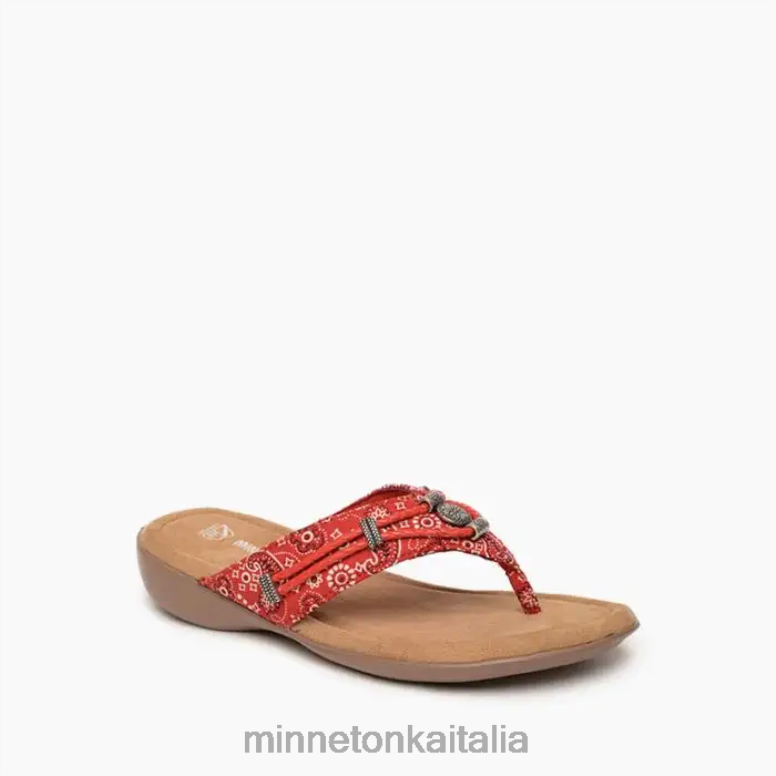 Minnetonka silverthorne 360 donne bandana rossa calzature R864L160