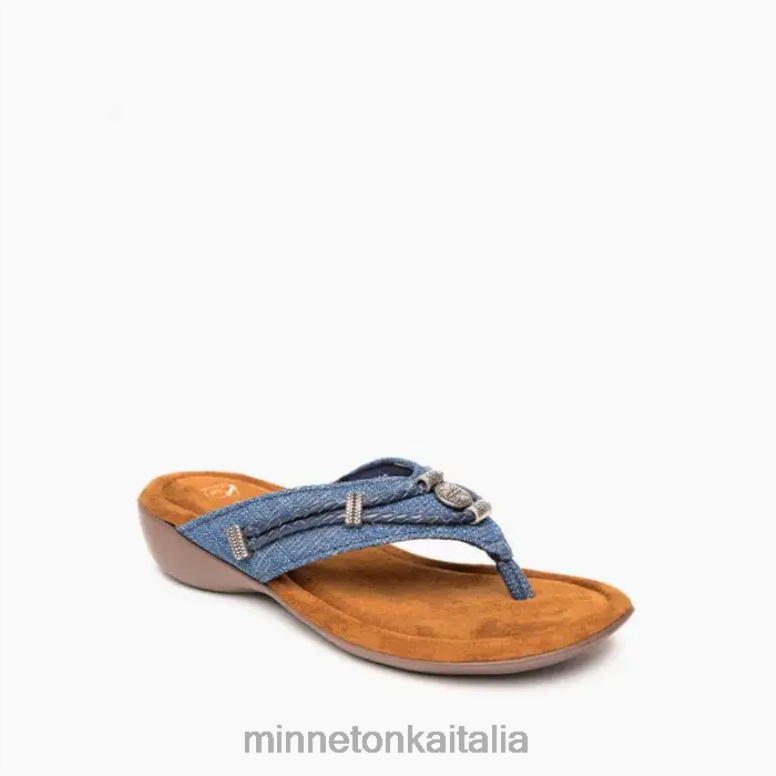 Minnetonka silverthorne 360 donne denim blu calzature R864L153