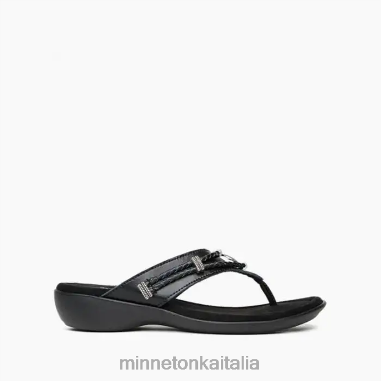 Minnetonka silverthorne 360 donne nero calzature R864L152
