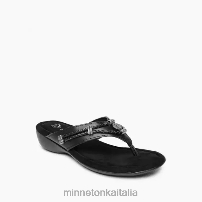 Minnetonka silverthorne 360 donne nero calzature R864L152