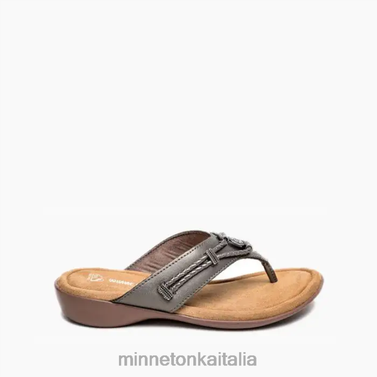 Minnetonka silverthorne 360 donne peltro calzature R864L159