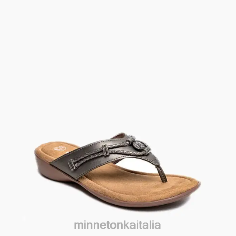 Minnetonka silverthorne 360 donne peltro calzature R864L159