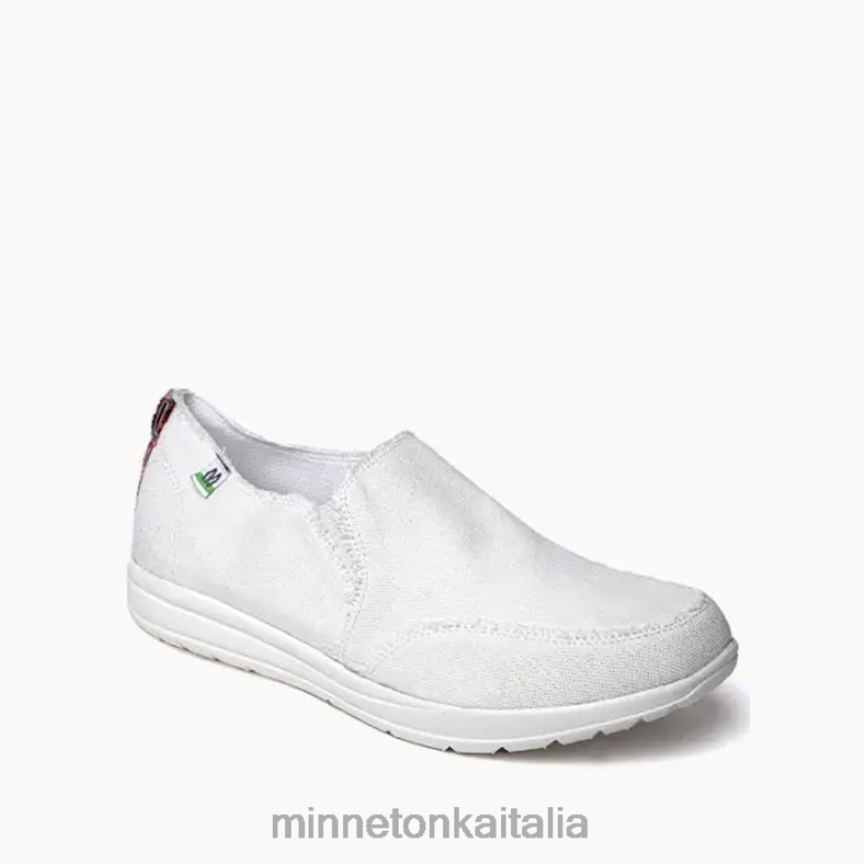 Minnetonka distesa donne bianco calzature R864L137