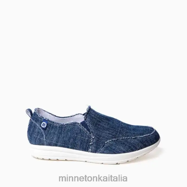 Minnetonka distesa donne denim blu calzature R864L135