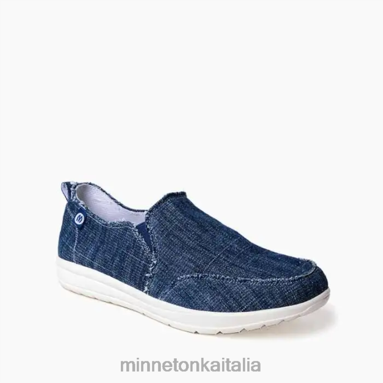 Minnetonka distesa donne denim blu calzature R864L135