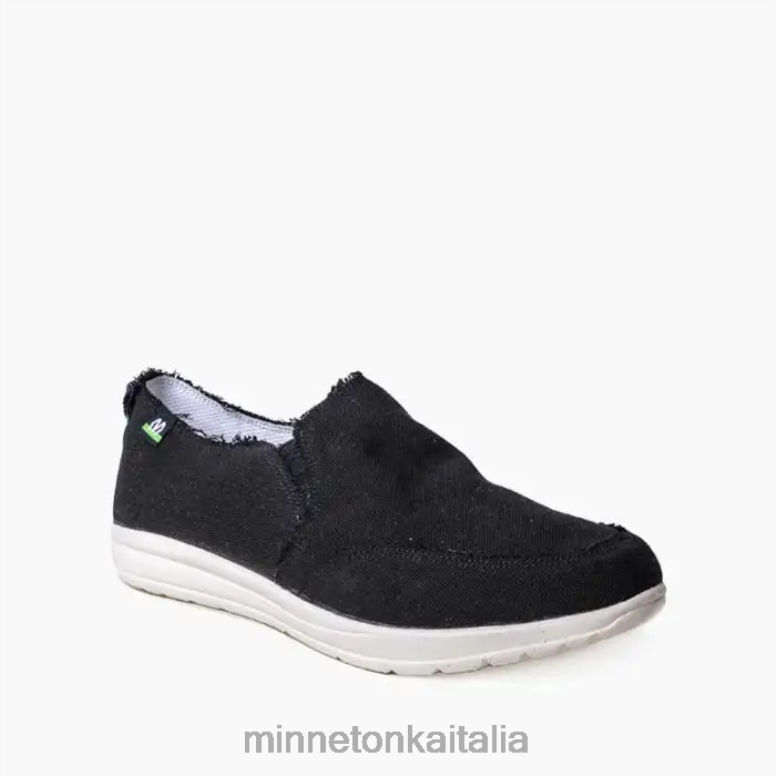 Minnetonka distesa ecologica donne nero calzature R864L321