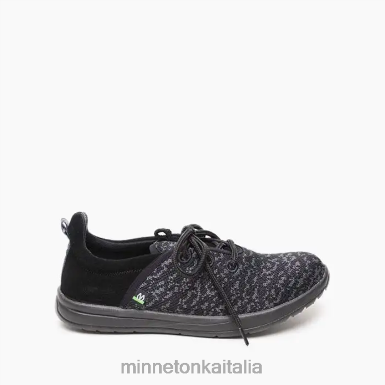 Minnetonka eco di nuovo donne nero calzature R864L315