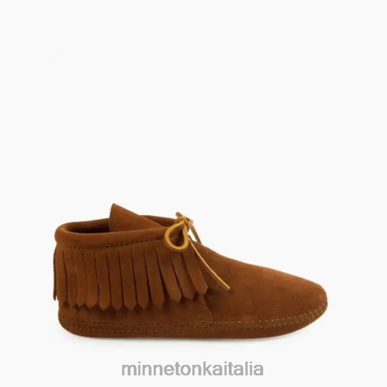 Minnetonka classico stivale con suola morbida con frange donne marrone calzature R864L19