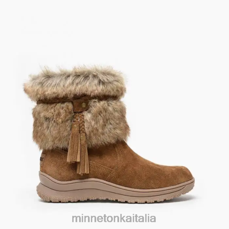 Minnetonka everett donne marrone polvere calzature R864L41