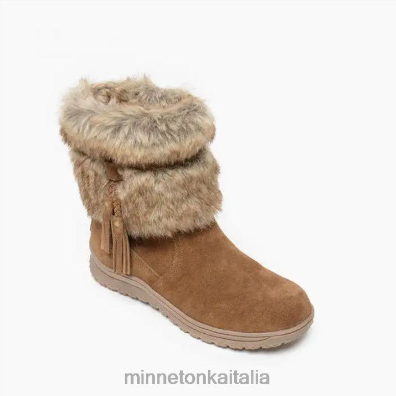 Minnetonka everett donne marrone polvere calzature R864L41