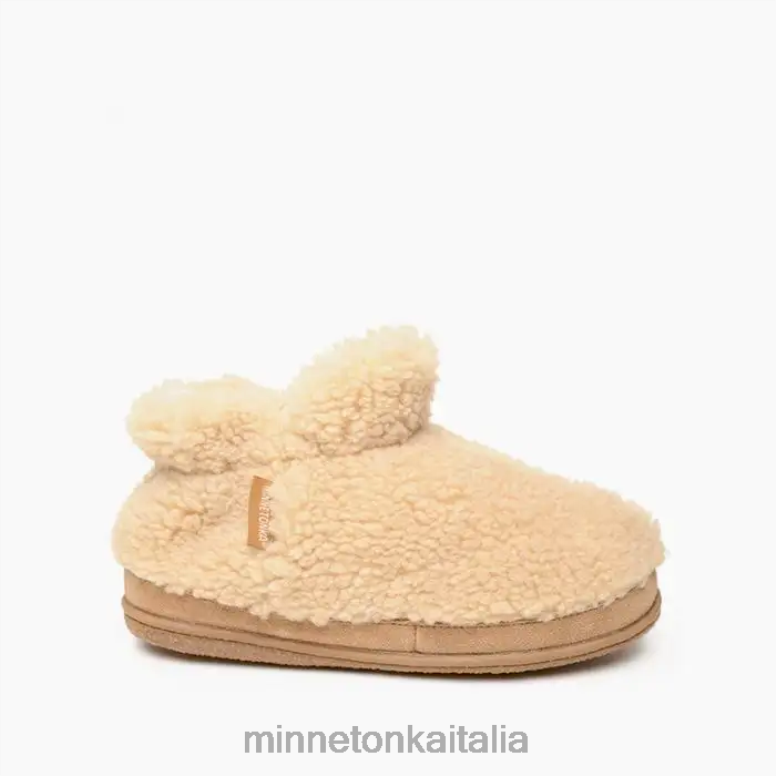 Minnetonka stivaletto brekyn donne abbronzatura dorata calzature R864L296