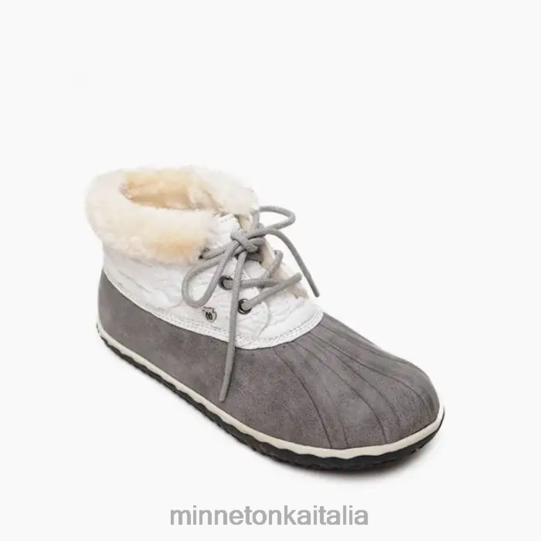 Minnetonka tega donne grigio calzature R864L52