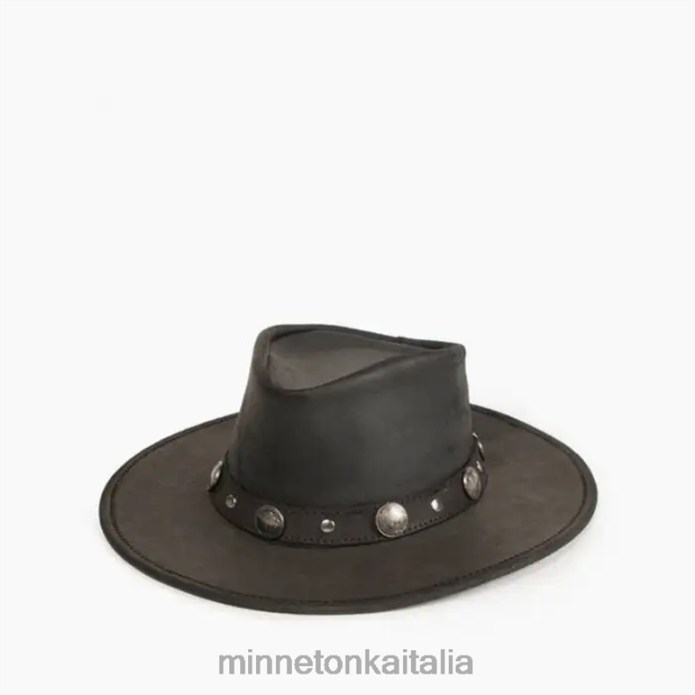 Minnetonka cappello in nichel bufalo unisex nero Accessori R864L518