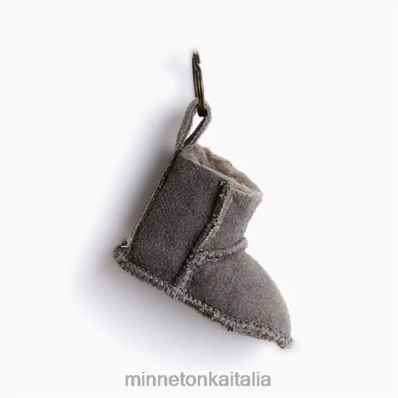 Minnetonka mini portachiavi per stivali unisex grigio Accessori R864L535