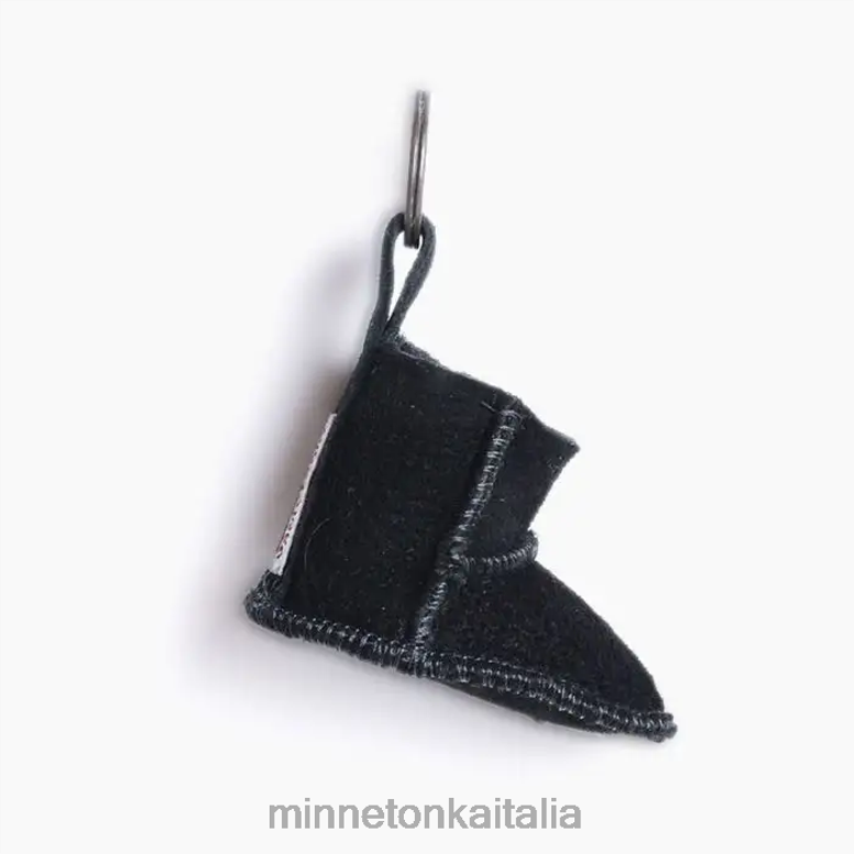 Minnetonka mini portachiavi per stivali unisex nero Accessori R864L533