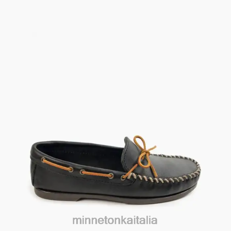 Minnetonka campo moc uomini nero calzature R864L331
