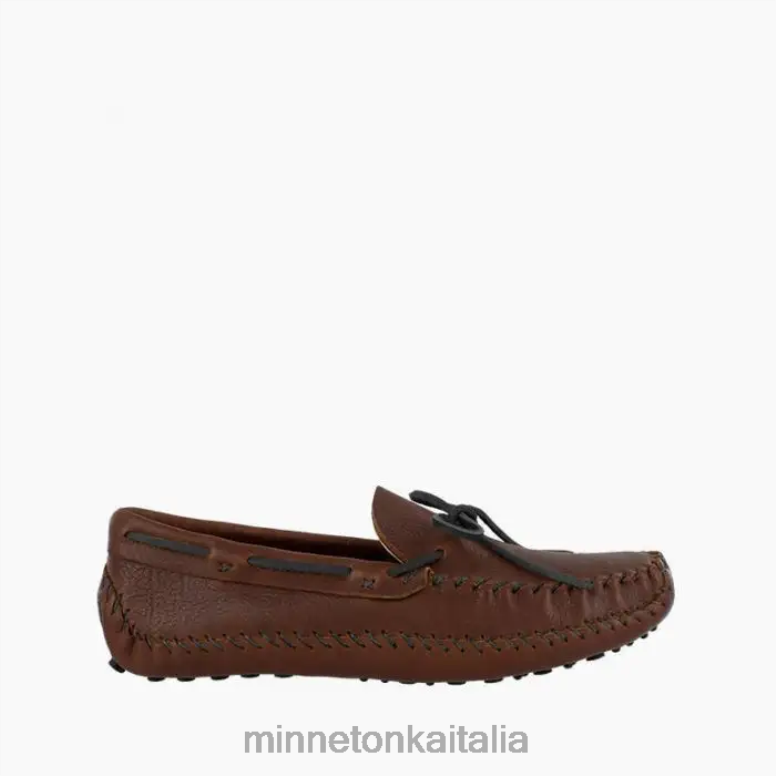 Minnetonka p.w. guida moc uomini Marrone nero calzature R864L375