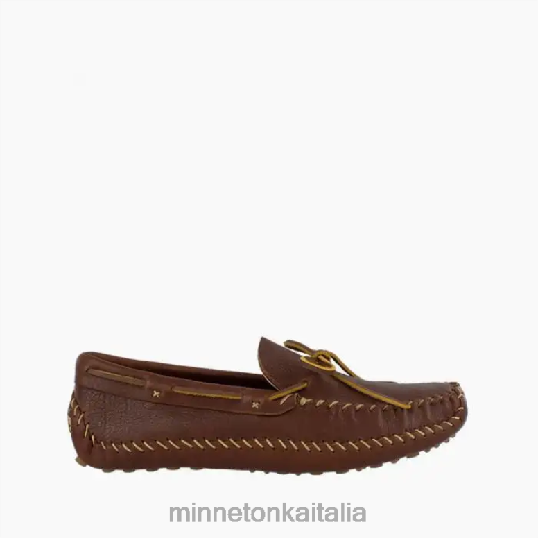 Minnetonka p.w. guida moc uomini marrone calzature R864L388