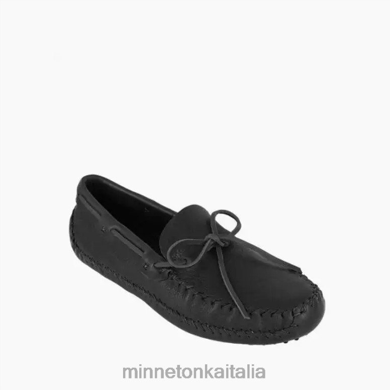 Minnetonka p.w. guida moc uomini nero calzature R864L387