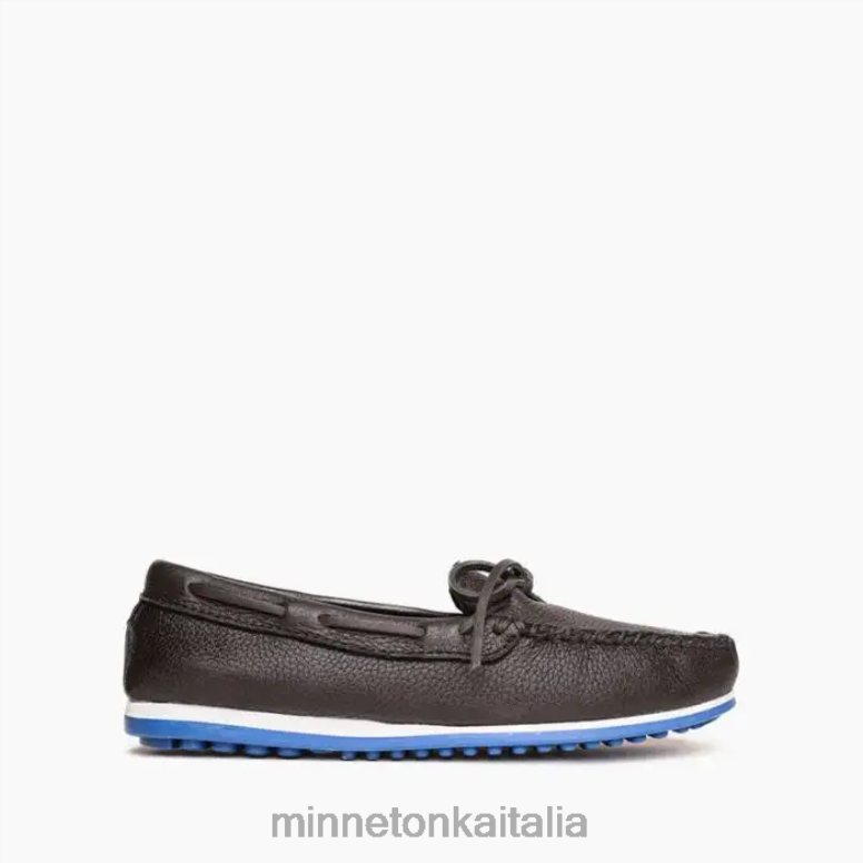 Minnetonka pelle d'alce più uomini nero calzature R864L347