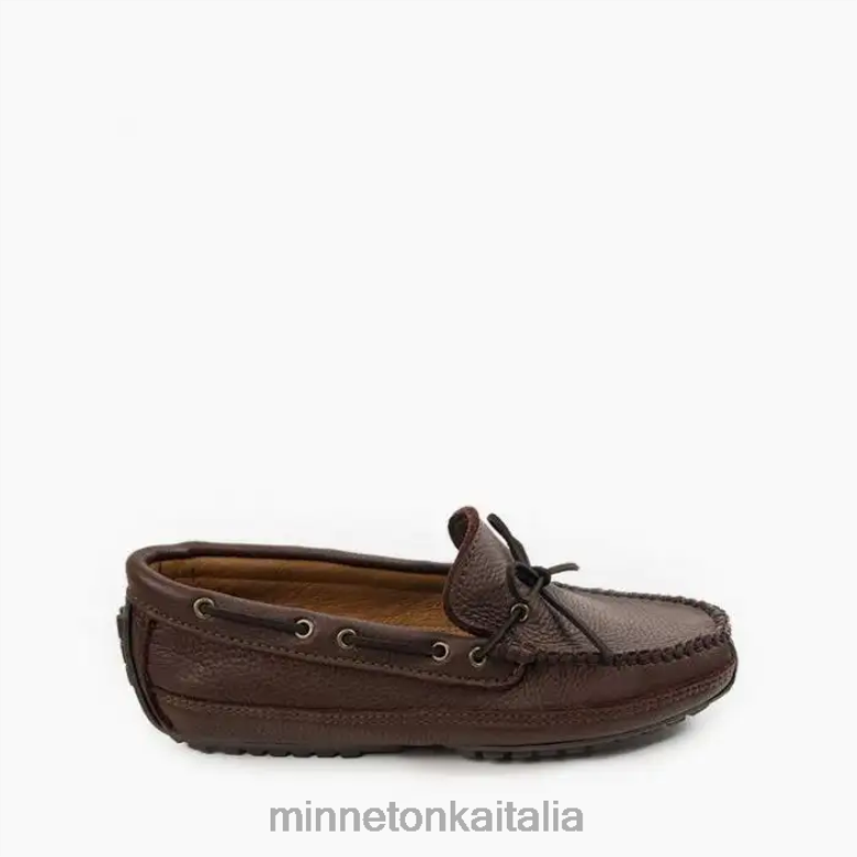 Minnetonka weekender in pelle di alce uomini cioccolato calzature R864L342