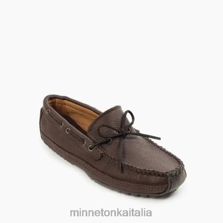 Minnetonka weekender in pelle di alce uomini cioccolato calzature R864L342